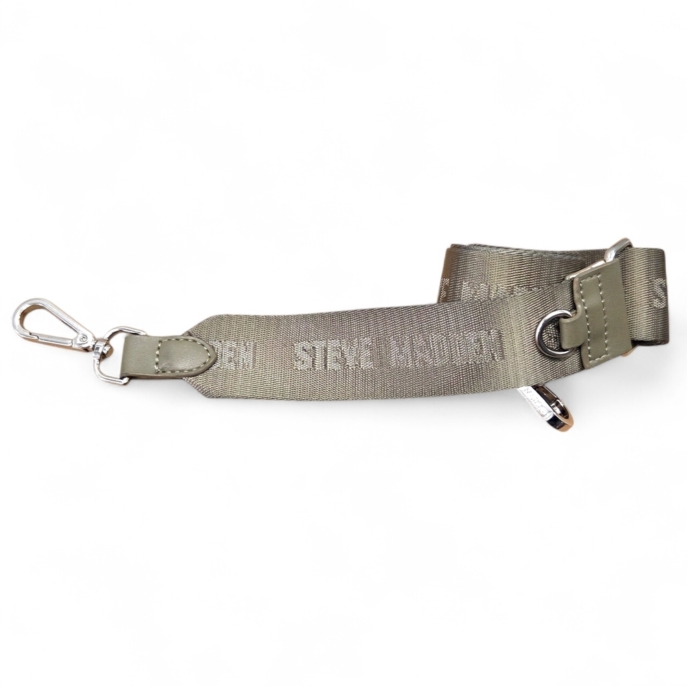 Steve Madden Khaki Green Purse / Bag Guitar Strap Style NWOT